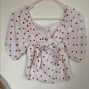 LPA polka dot top